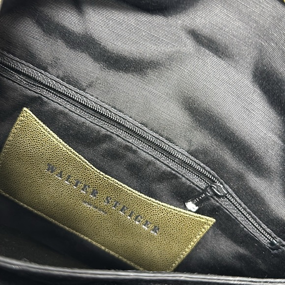 Designer Walter Steiger Green Pebble Leather Shoulder handbag - Picture 3 of 4